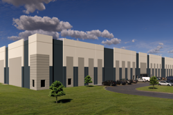 rendering of exterior of industrial building